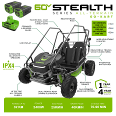 Greenworks 60v gokart flyer